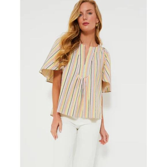Pomander Place Tuckernuck Flutter Sleeve Finley Top size S small - Picture 1 of 6